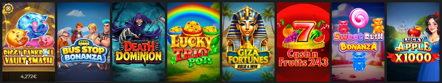 Catálogo de slots online y máquinas tragamonedas disponible en Casino Extra
